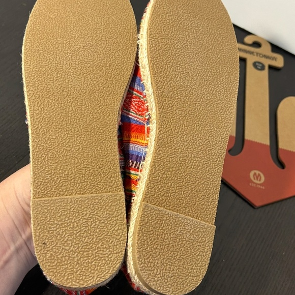 Minnetonka Pam Espadrilles Frisco Stripe Multicolor Womans 10 - Picture 14 of 16